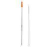 KP9712-MESOSPHERE STAINLESS STRAW WITH SILICONE TIP-Orange